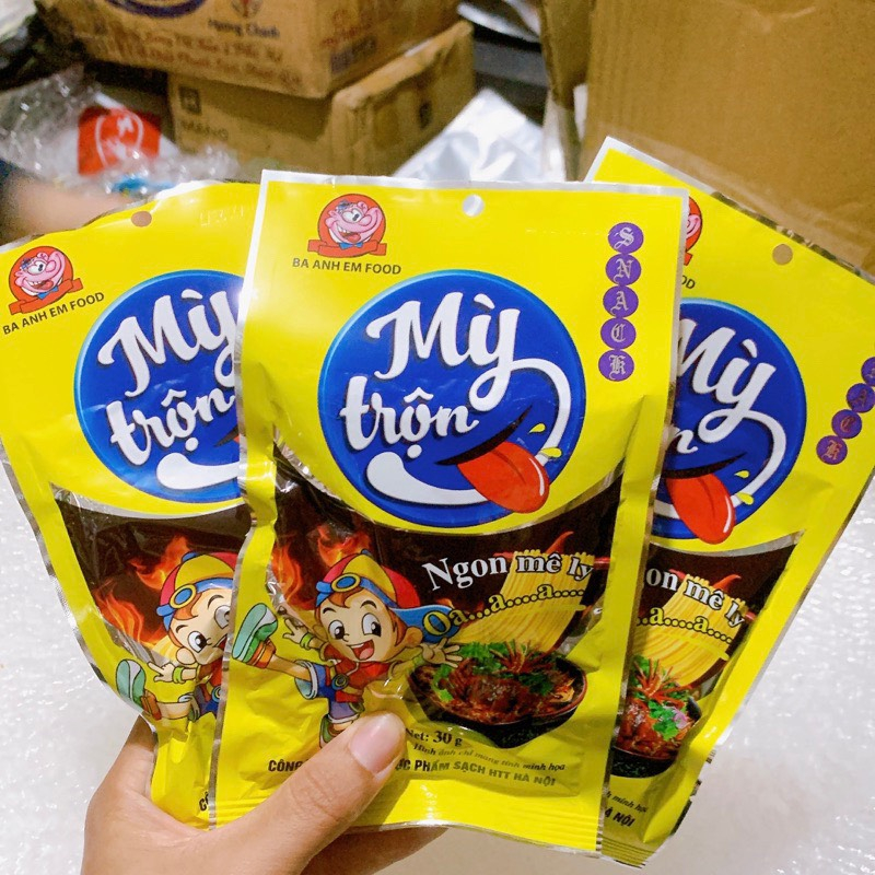Snack Mỳ Trộn Ba Anh Em Food - Snack Que Cay -Đồ Ăn Vặt Hot Cổng Trường