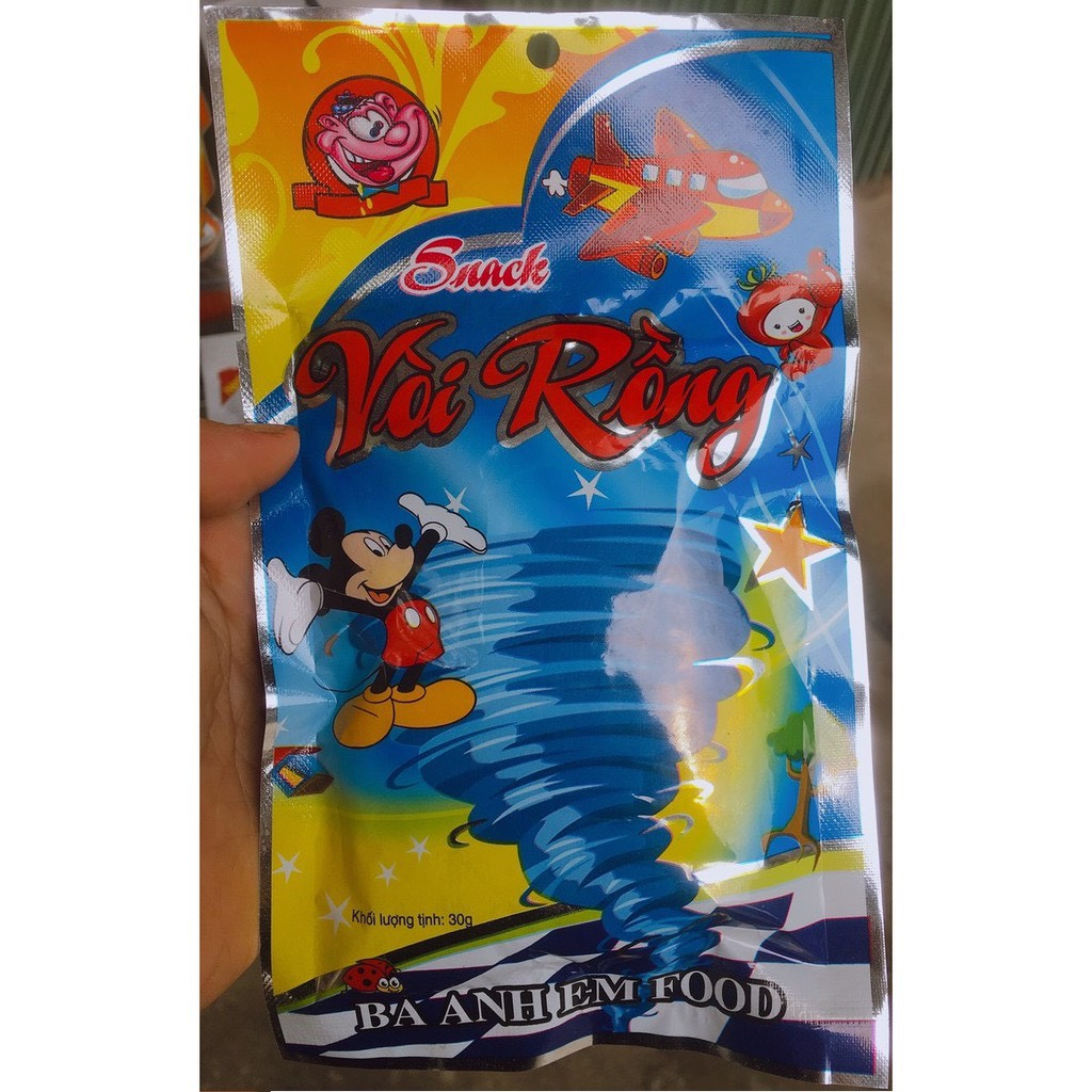 Snack Vòi Rồng Ba Anh Em Food - Snack Que Cay Tuổi Thơ -Đồ Ăn Vặt Hot Cổng Trường