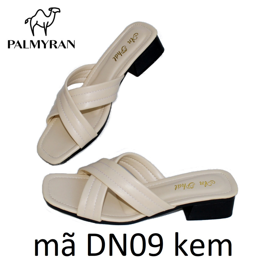 Dép nữ da xịn thật DN09 - dép da trung niên