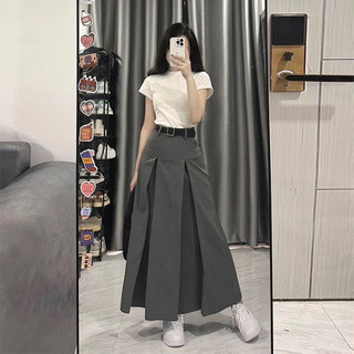 Chân Váy Nữ Xếp Ly Dài Phong Cách Hàn Quốc Lưng Cao Lên From Xinh MA606 ( Tặng Kèm Đa Lưng )