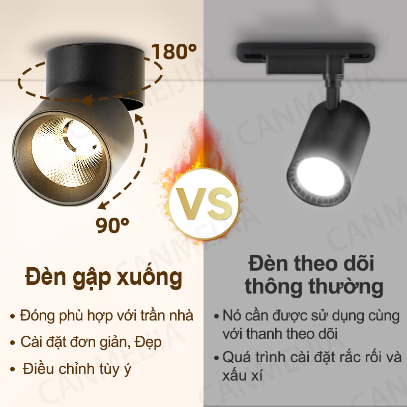 [Quà Tặng Miễn Phí] Đèn Trần 3 Màu Sắc Trang Trí Với Ánh Sáng Xanh Gấp Được 7w / 10w Hiện Đại Chất Lượng Cao