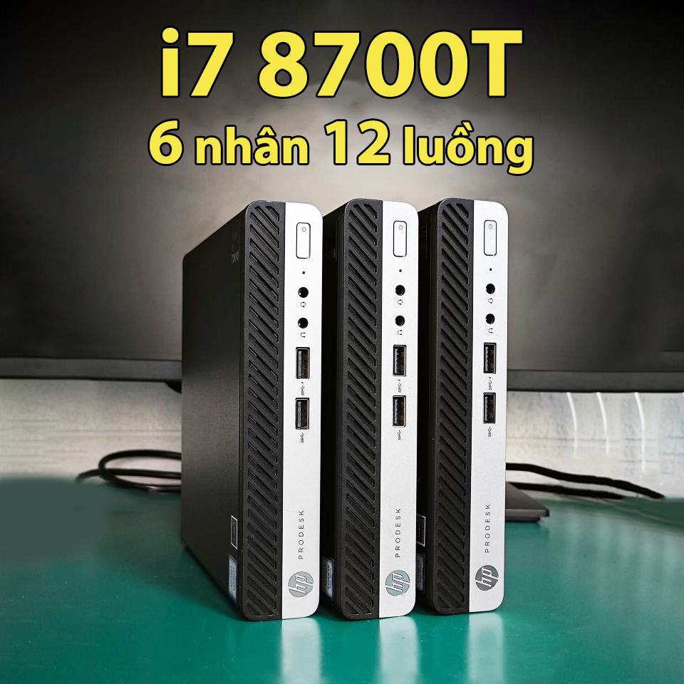 [Quick Sale] Mini PC đồng bộ HP Prodesk 400 G4 mini desktop i7 8700T es 6 nhân 12 luồng