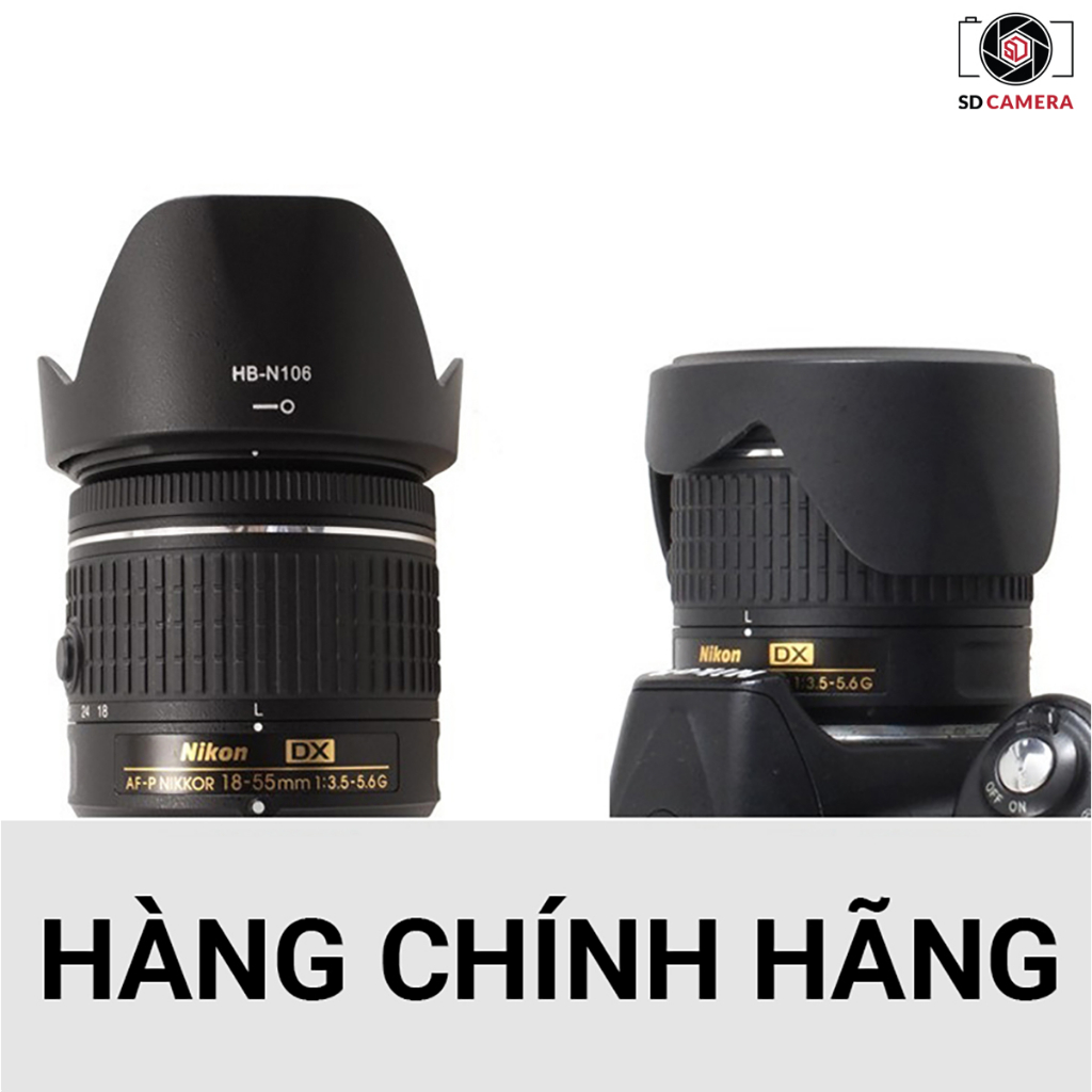 Paraluce Nikon Hb-n106 Lens Hood HB-N106 For Nikon AF-P 18-55 F3.5-5.6G VR Loa Che Nắng HB N106 I.60339071 Protezione Obiettivo AF-P 18-55mm