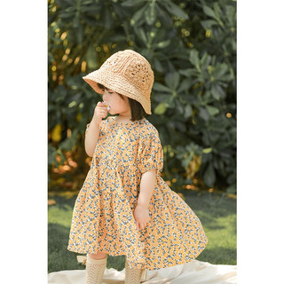bỏ Váy tay phồng hoa nhí