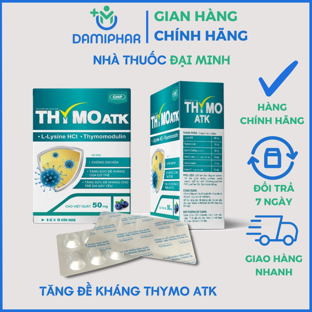 Viên Uống Tăng Đề Kháng Thymo ATK Hộp 60 Viên | Shopee Việt Nam
