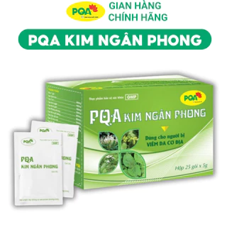 Kim Ngân Phong PQA - Hỗ Trợ Giảm Mẩn Ngứa, Mụn Nhọt Cho Người Viêm Da Cơ Địa. Hộp 25 gói