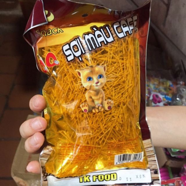 Snack Sợi Màu Cafe - Snack Que Cay - Đồ Ăn Vặt Cổng Trường Hot