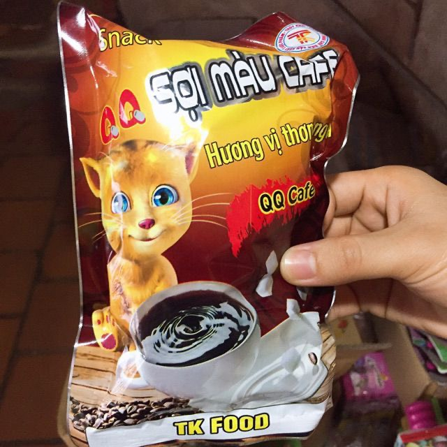 Snack Sợi Màu Cafe - Snack Que Cay - Đồ Ăn Vặt Cổng Trường Hot