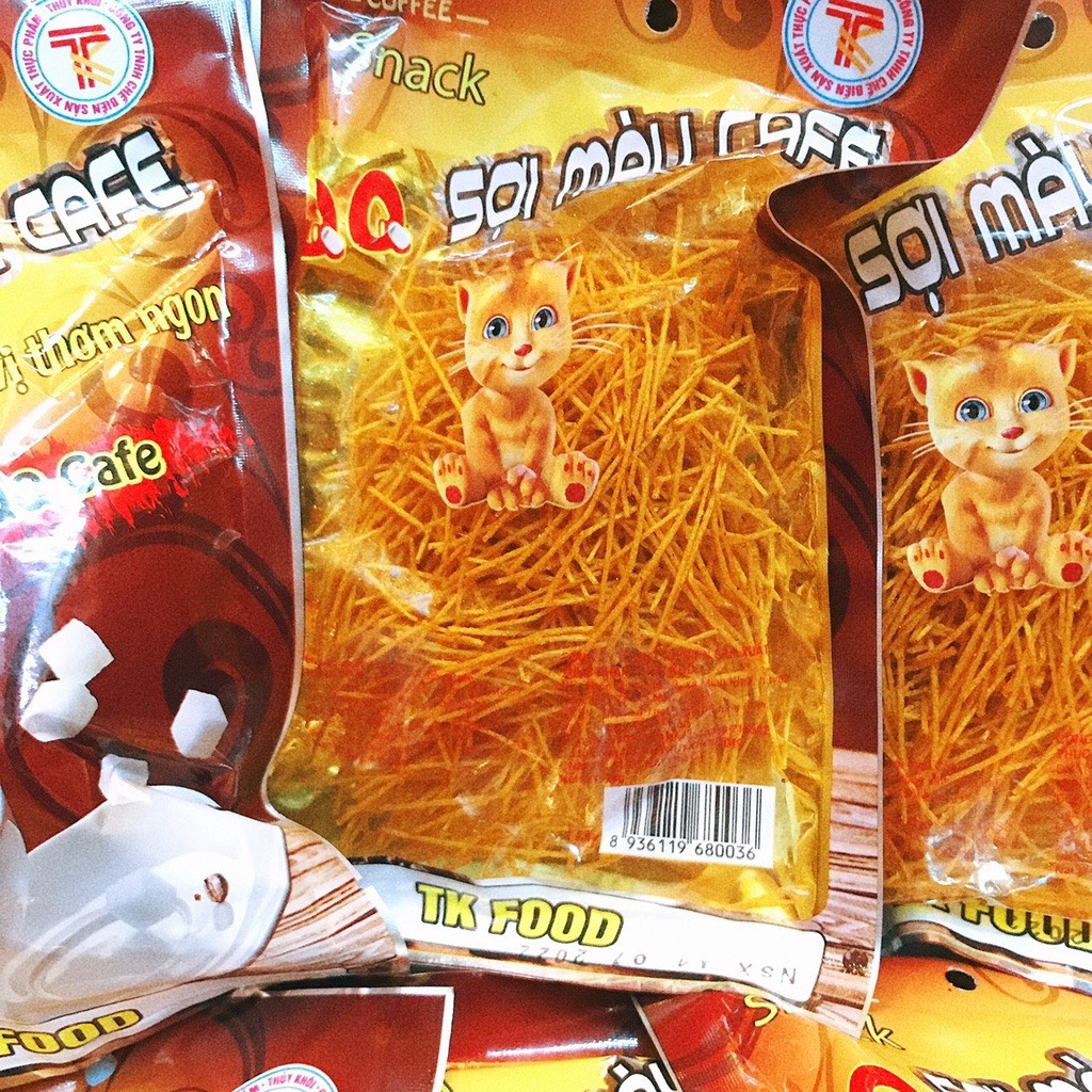 Snack Sợi Màu Cafe - Snack Que Cay - Đồ Ăn Vặt Cổng Trường Hot