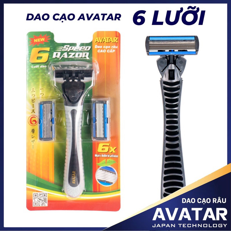 Dao cạo râu AVATAR LiYu ( Tặng kèm 2 bộ lưỡi ) - Mẫu 6 lưỡi | Shopee ...