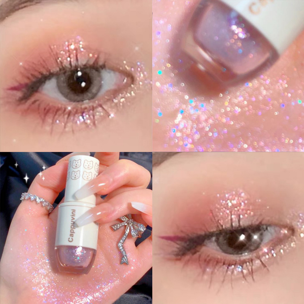 Nhũ Bắt Sáng Lấp Lánh Chống Nước Lâu Trôi CAPPUVINI Glitter Student Mermaid Pearl Tears CP53