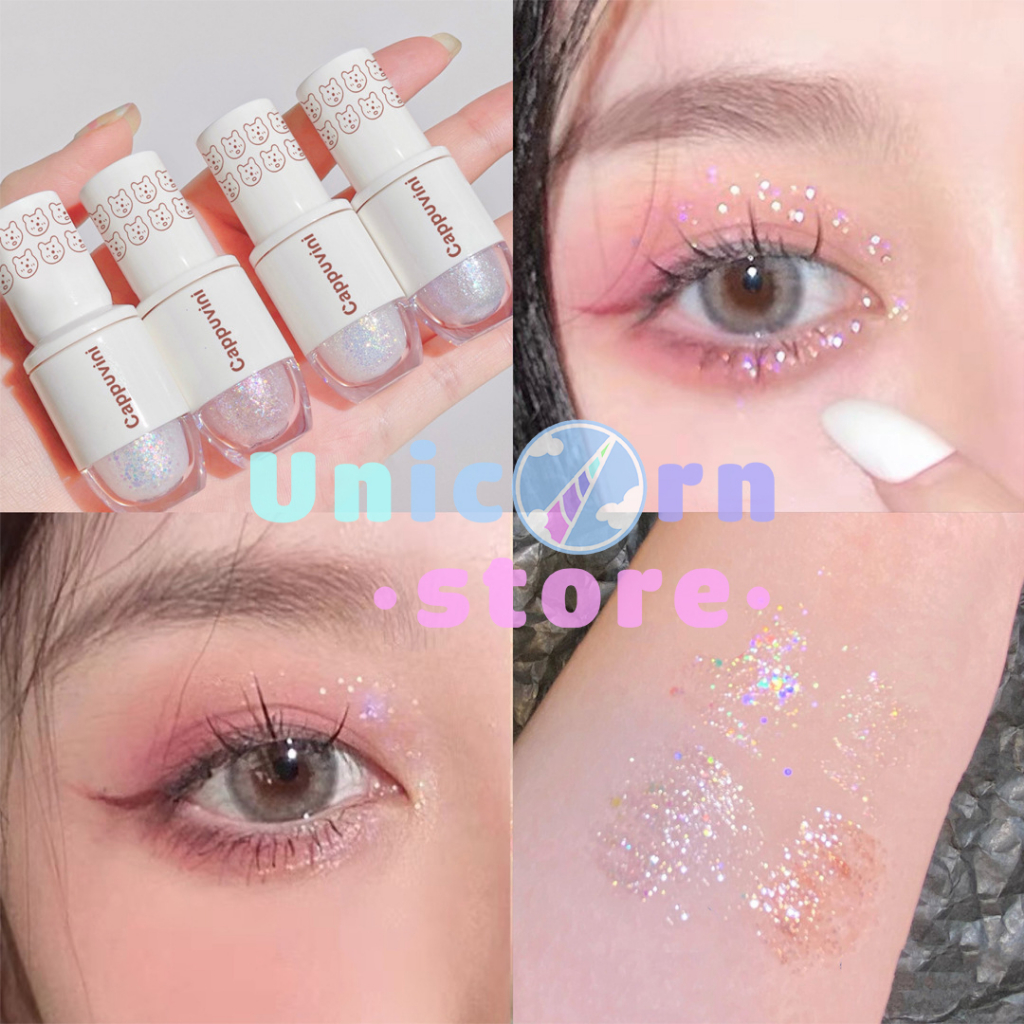 Nhũ Bắt Sáng Lấp Lánh Chống Nước Lâu Trôi CAPPUVINI Glitter Student Mermaid Pearl Tears CP53