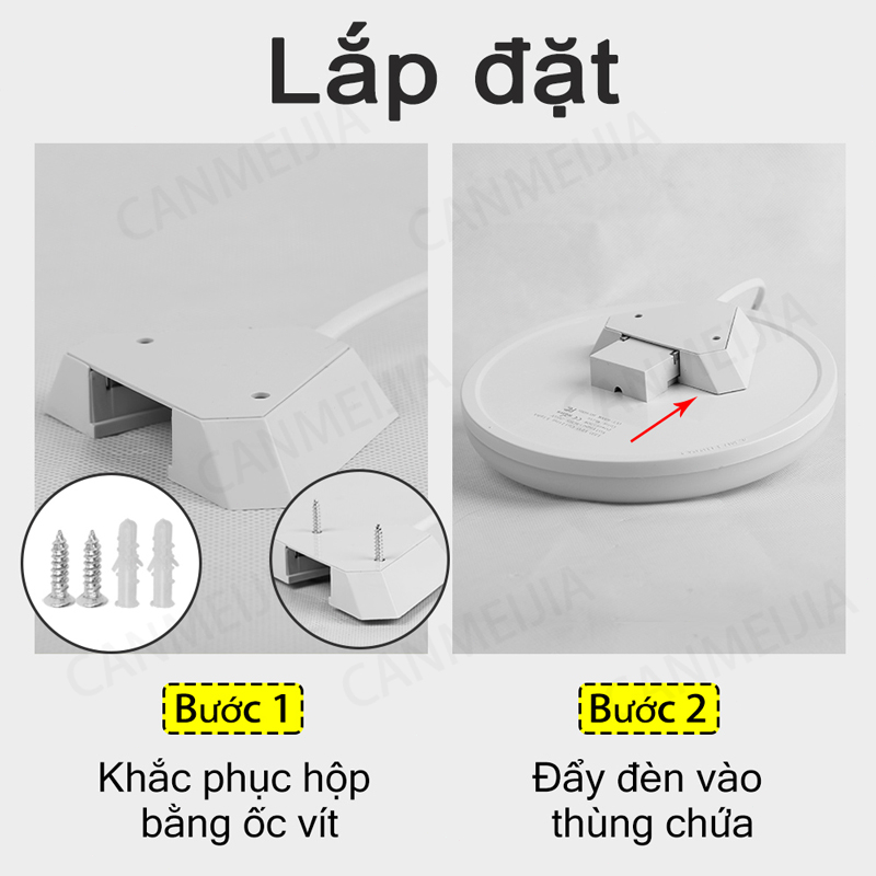 【✈Vận chuyển miễn phí✈】Đèn cảm ứng Công tắc điều chỉnh thông minh Tiết kiệm điện cảm biến chuyển động trong nhà bếp phòng tắm đèn trần cảm biến