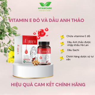 Tinh dầu anh thảo và vitamin E đỏ Emiroll Anh Thao UC [Dùng được cho phụ nữ cho con bú]