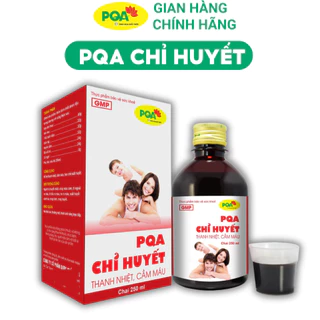 Siro PQA Chỉ Huyết - Dùng Cho Người Chảy Máu Cam, Rong Kinh, Giúp Cầm Máu, Lương Huyết. Hộp 250ml