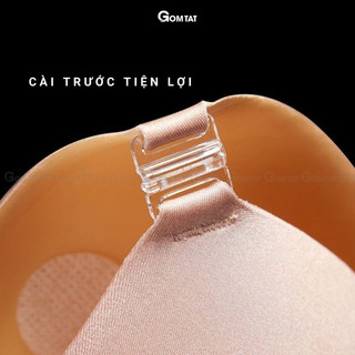 Miếng dán nâng ngực GOMTAT siêu độn dày 6 cm cài trước tạo khe, chất liệu silicon bám dính tốt chất lượng cao - SA-P41