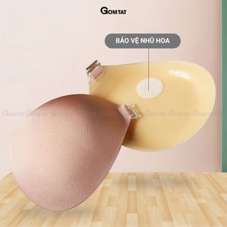 Miếng dán nâng ngực GOMTAT siêu độn dày 6 cm cài trước tạo khe, chất liệu silicon bám dính tốt chất lượng cao - SA-P41