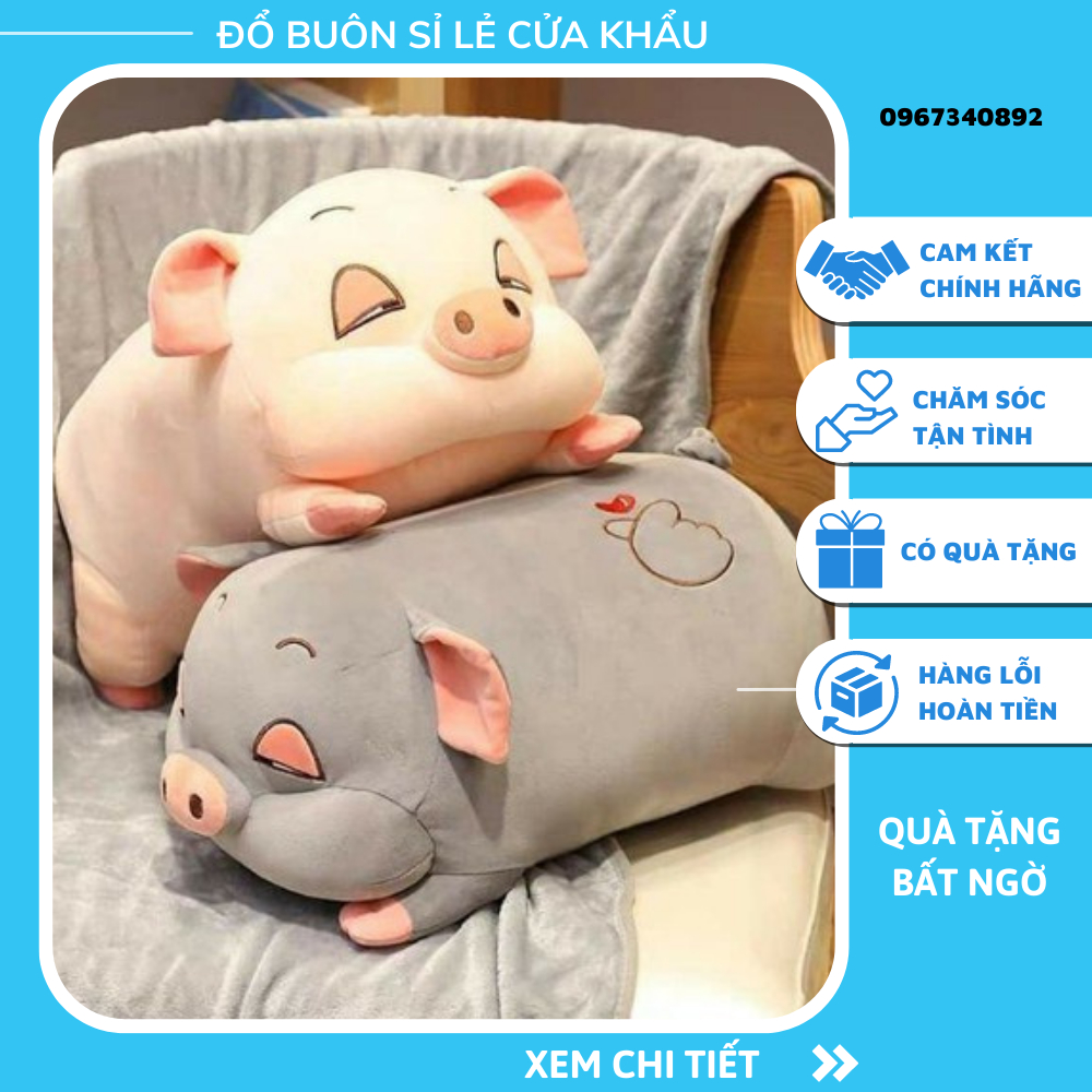 Bộ Chăn Gối Văn Phòng hình chú heo ngỗ nghĩnh | Shopee Việt Nam