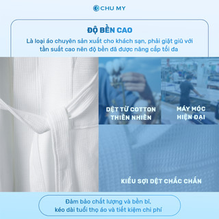 Áo choàng tắm khách sạn vải tổ ong CVC