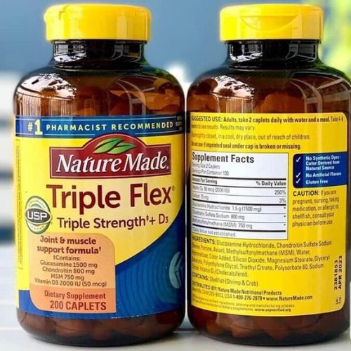 Viên uống hỗ trợ khớp Nature Made Triple Flex Triple Strength + D3 ...