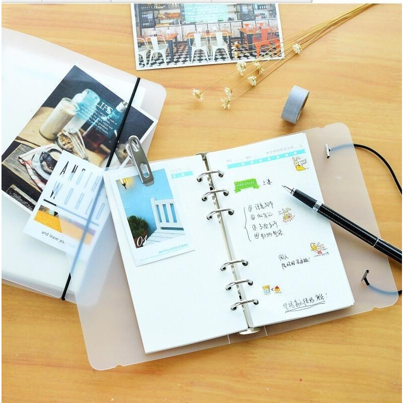 Binder File Sổ Còng Bìa Dẻo Và Cứng Kích Cỡ A5-B5-A6-A7 - Có Bán Thêm Giấy Refill 80 trang
