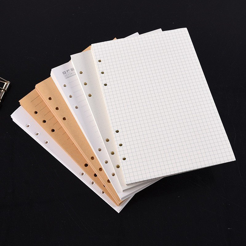 Binder File Sổ Còng Bìa Dẻo Và Cứng Kích Cỡ A5-B5-A6-A7 - Có Bán Thêm Giấy Refill 80 trang