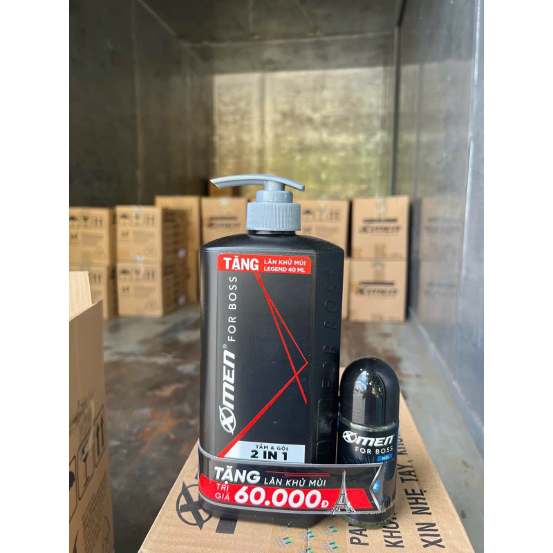 Tắm Gội X-Men for Boss Intense 2in1 650gr