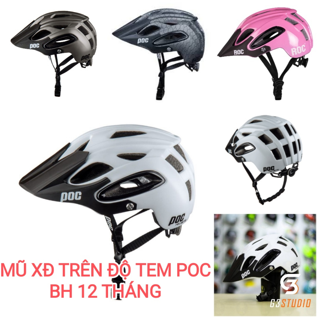 Mũ Xe Đạp Thương Hiệu ROC HELMETS Trơn Độ Tem Theo Nhu Cầu KH BH 12 ...