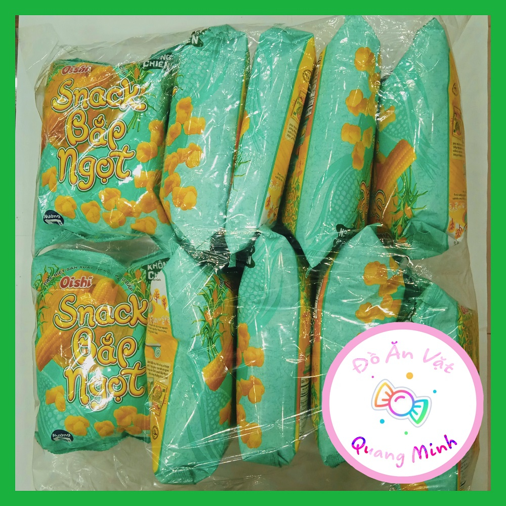 Bán sỉ bịch Bim bim Oishi Snack Bắp ngọt gói lớn 32 g/10 gói giòn sụn ...
