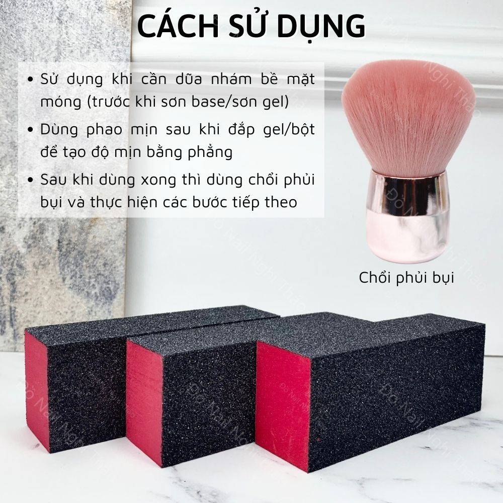 Phao Cam Dũa Móng, Chà Bề Mặt Móng Cực Hiệu Quả [ Bình An ]