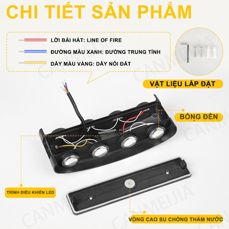 đèn treo tường trang trí phòng ngủ đèn tường ngoài trời 6W/8W/10W trang trí phòng ban công đèn cầu thang sân vườn