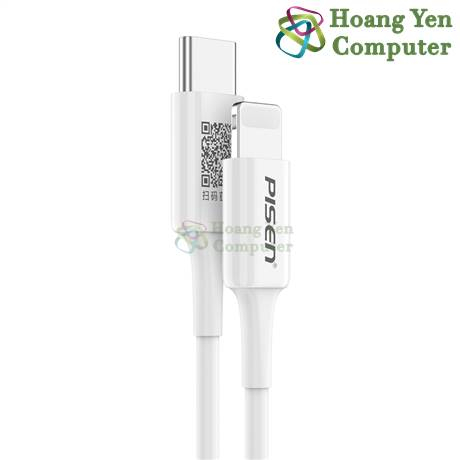 Cáp Sạc Nhanh PD20W Type C to Lighting Pisen CL-PD (Độ Dài 1M) - BH 6 Tháng - Hoàng Yến Computer