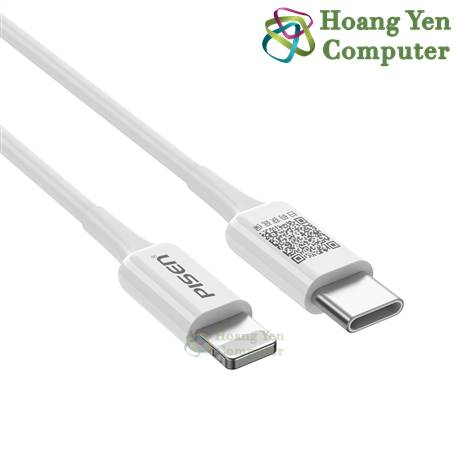 Cáp Sạc Nhanh PD20W Type C to Lighting Pisen CL-PD (Độ Dài 1M) - BH 6 Tháng - Hoàng Yến Computer