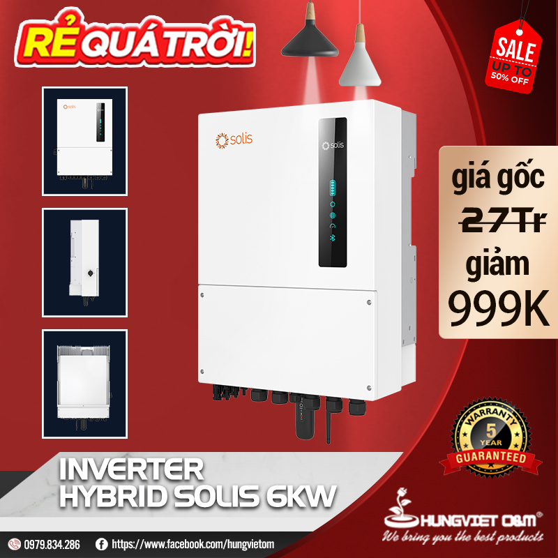 INVERTER HYBRID SOLIS 1 PHA 6KW - S6-EH1P6K-L-PRO - SẢN PHẤM CHÍNH HÃNG ...