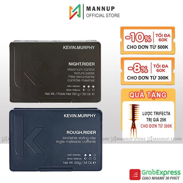 Sáp Vuốt Tóc Kevin Murphy Rough Rider - Night Rider 30g/100g | Shopee ...