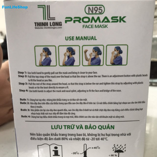 [ICU Store] Khẩu trang y tế N95 Promask THỊNH LONG (Hộp 10 cái)
