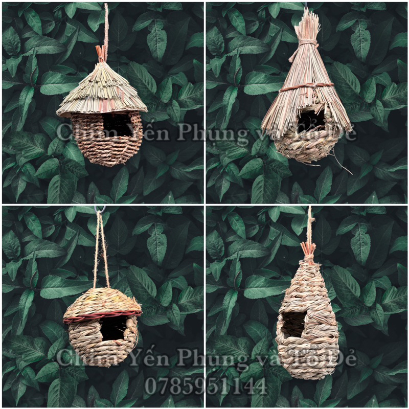 Tổ chim tự nhiên, làm thủ công, vật liệu thiên nhiên, dùng để trang trí ...