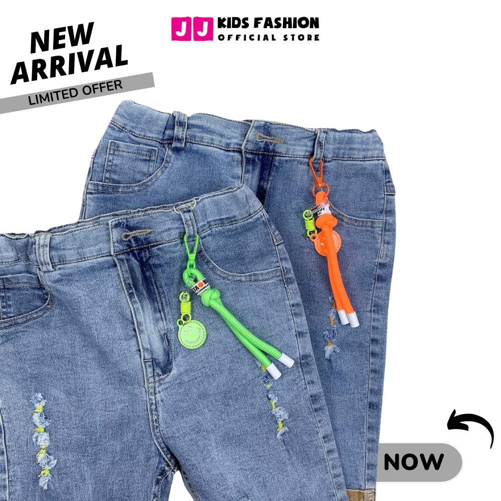 Quần jean lửng bé trai năng động thoải mái full size - JJ Kids