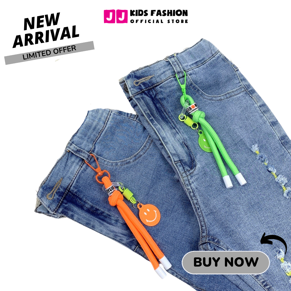 Quần jean lửng bé trai năng động thoải mái full size - JJ Kids