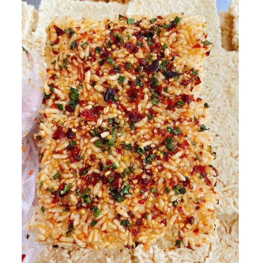 Cơm cháy sốt mắm hành Sông Vàm Rice giòn thơm, gói 100g | Shopee Việt Nam