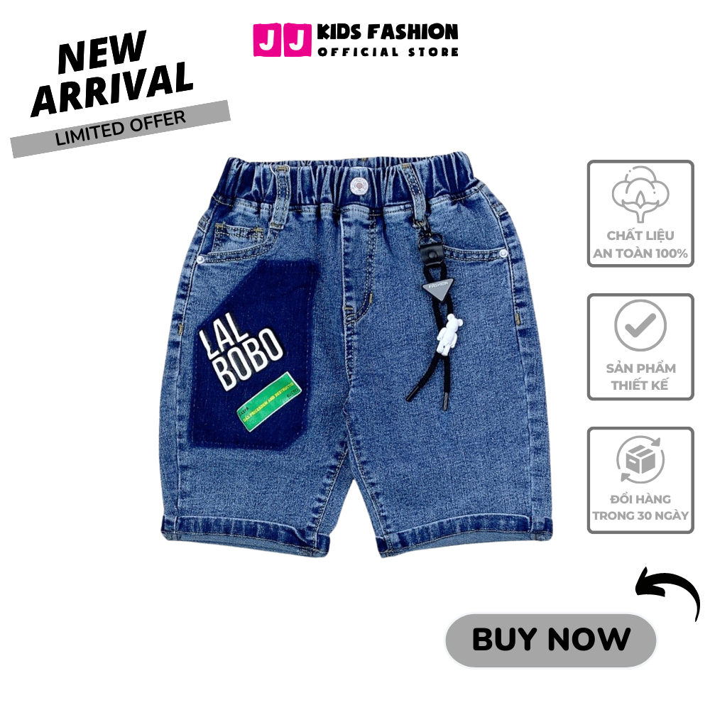 Quần jean bé trai năng động thoải mái full size - JJ Kids