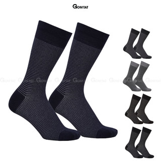 Vớ nam cổ cao công sở GOMTAT mẫu 01, chất liệu cotton cao cấp, êm chân thoáng khí  -GOM-TATGIAYTAY01-1DOI