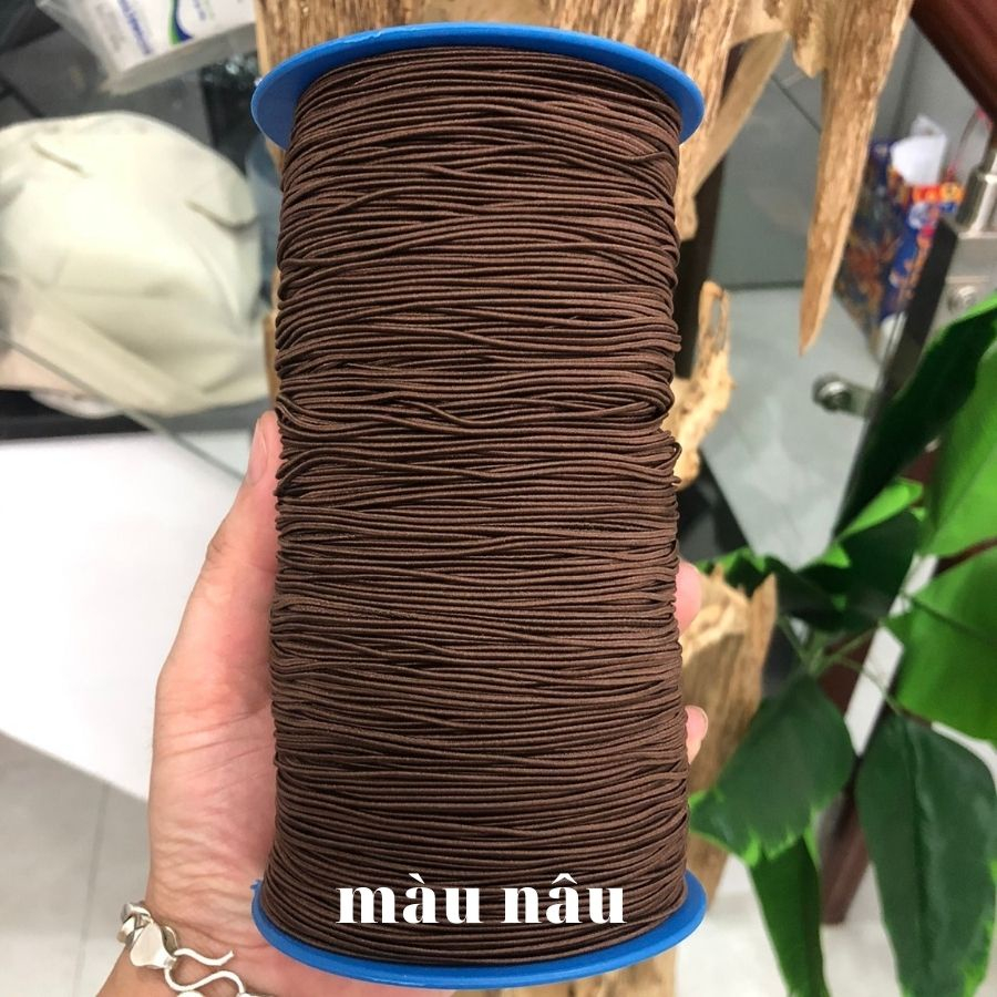 Dây Thun Xâu Chuỗi, Vòng-Dây Gân Xâu Hạt Chuỗi 0.6-1mm/màu đen Độ Co giãn Cao, Bền