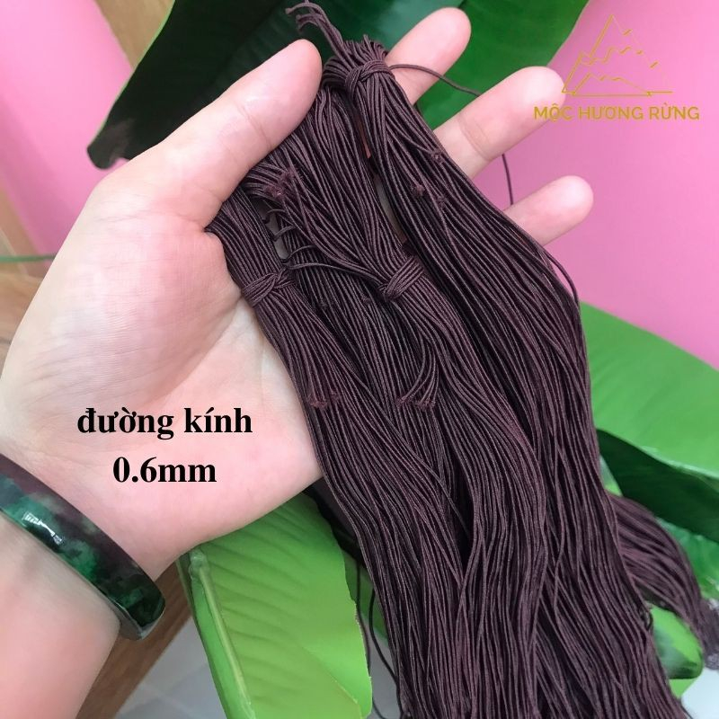 Dây Thun Xâu Chuỗi, Vòng-Dây Gân Xâu Hạt Chuỗi 0.6-1mm/màu đen Độ Co giãn Cao, Bền