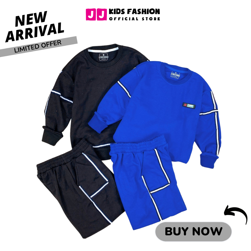 Bộ dài tay bé trai, bộ khoác Hoodie dài tay cho bé trai phong cách Hàn quốc Size đại |  JJ Kids