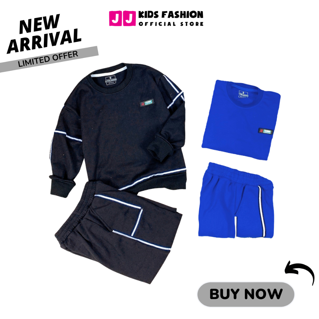 Bộ dài tay bé trai, bộ khoác Hoodie dài tay cho bé trai phong cách Hàn quốc Size đại |  JJ Kids