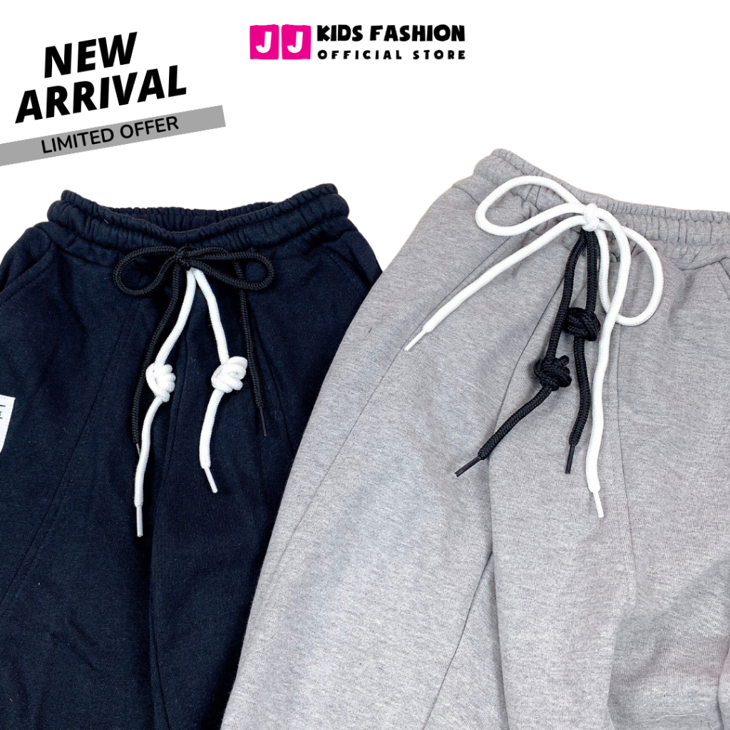 Quần Jogger Bé Trai, Bé Gái Thun Dài Bo Ống – Phong Cách Hip Hop Năng Động | JJ Kids Fashion