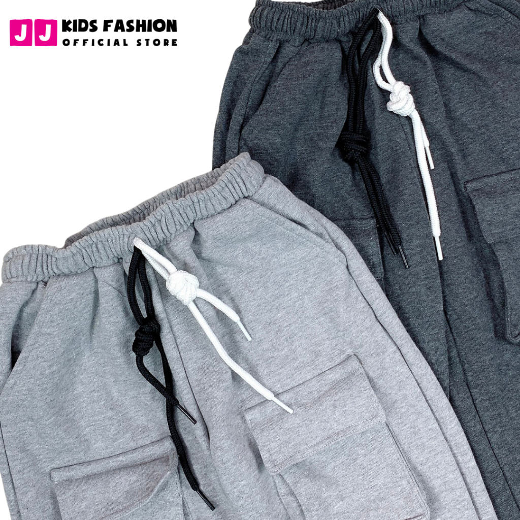 Quần Jogger Bé Trai, Bé Gái Thun Dài Bo Ống – Phong Cách Hip Hop Năng Động | JJ Kids Fashion