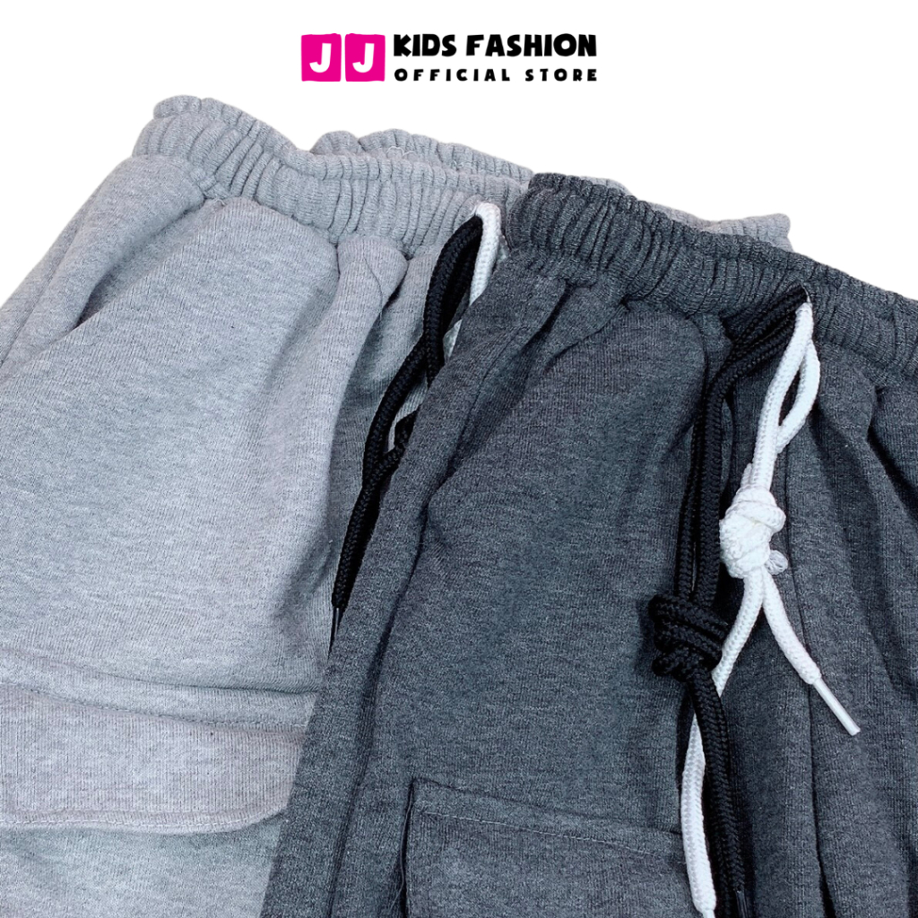 Quần Jogger Bé Trai, Bé Gái Thun Dài Bo Ống – Phong Cách Hip Hop Năng Động | JJ Kids Fashion