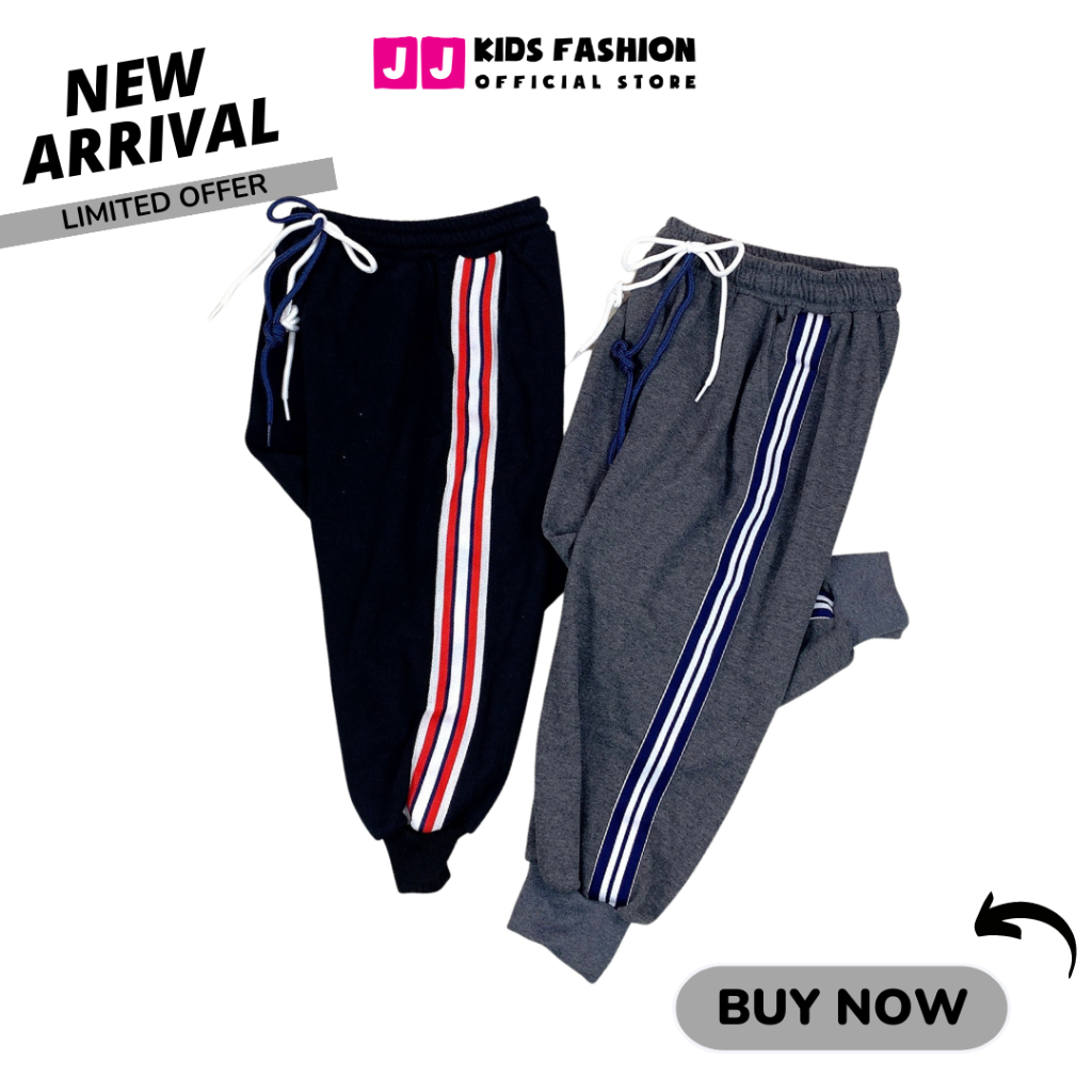 Quần Jogger Bé Trai, Bé Gái Thun Dài Bo Ống – Phong Cách Hip Hop Năng Động | JJ Kids Fashion